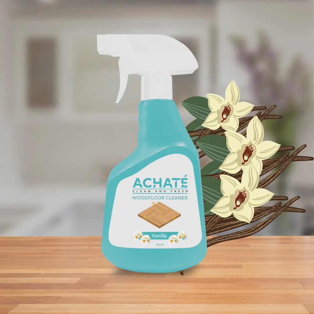 Achaté Clean and Fresh Reiniger für Holzböden, Spray 473 ml